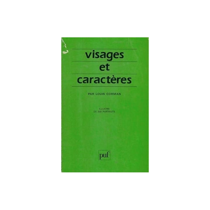 Visages et caractères - Louis Corman